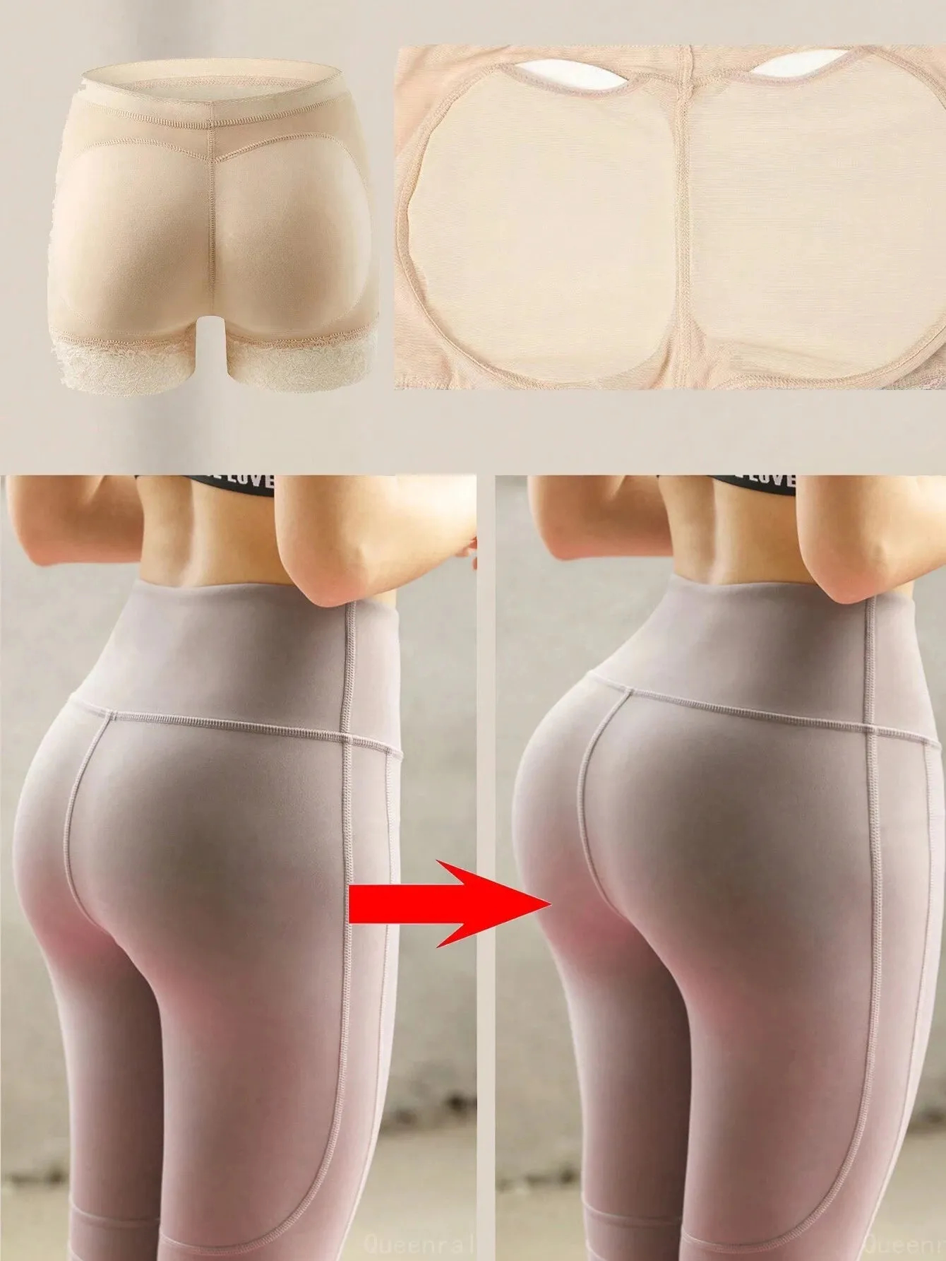 1 Pc Women Buttocks Padding Panties Butt Lifter Shaper Body Waist Trainer Tummy Slimming Sheath Woman Flat Belly Pad Hip Shapewear Fake Ass