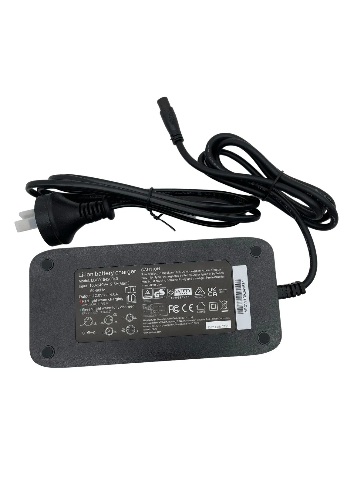 36V 4A Micro XLS Fast eBike Battery Smart Charger CP3SSP36-4A