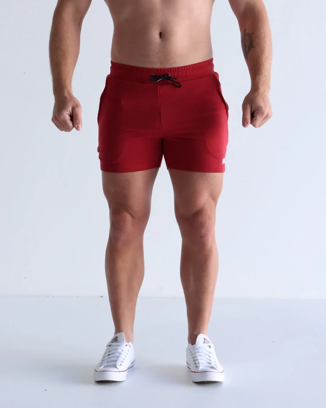 5" Base Shorts - Red