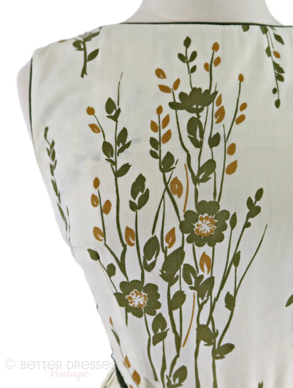 60s Botanical Print Day Dress