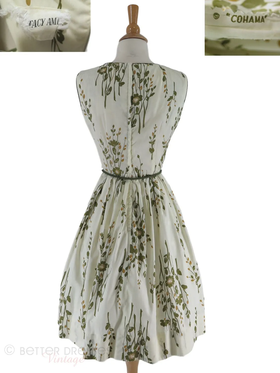 60s Botanical Print Day Dress