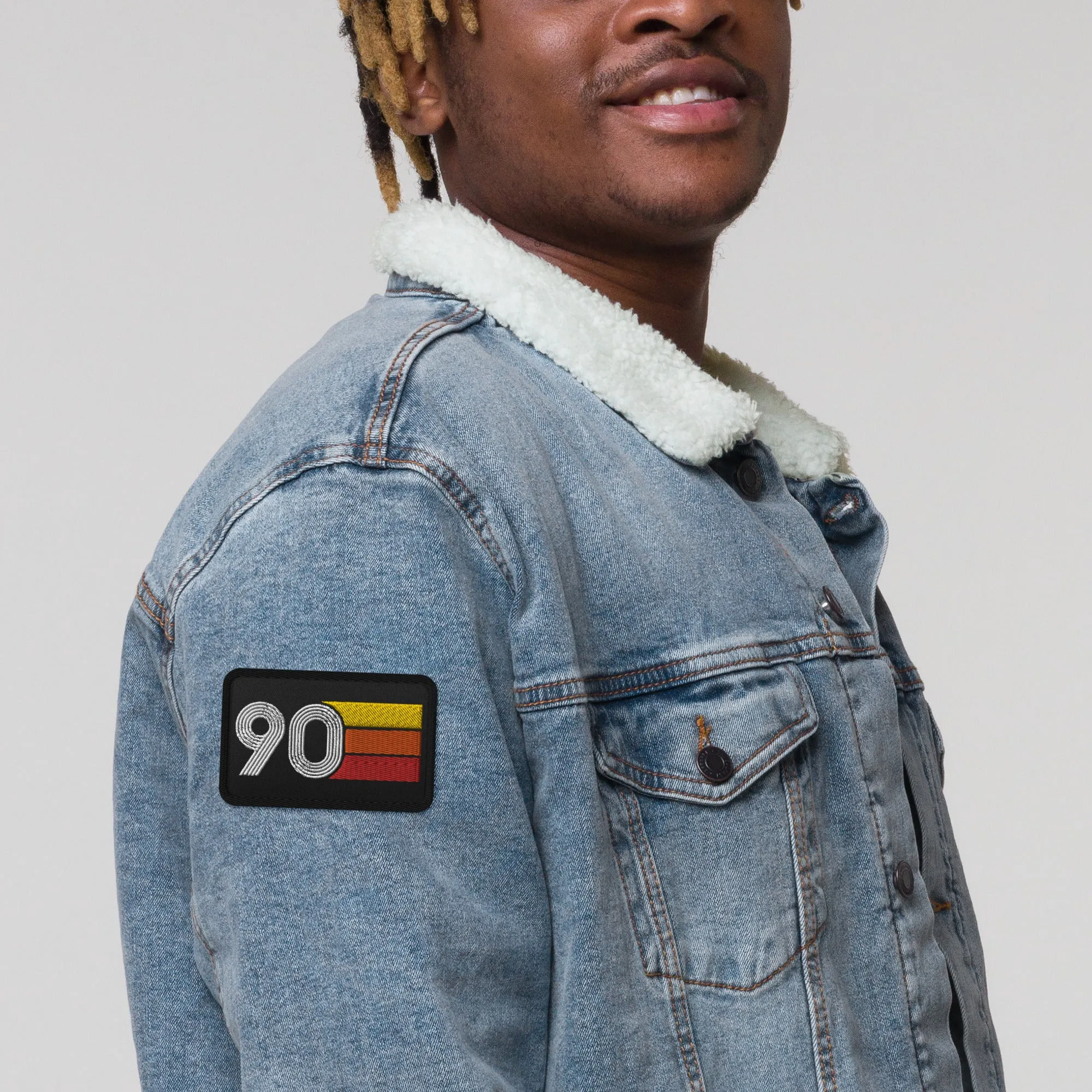 90 - 1990 Retro Birthday Year Embroidered patches