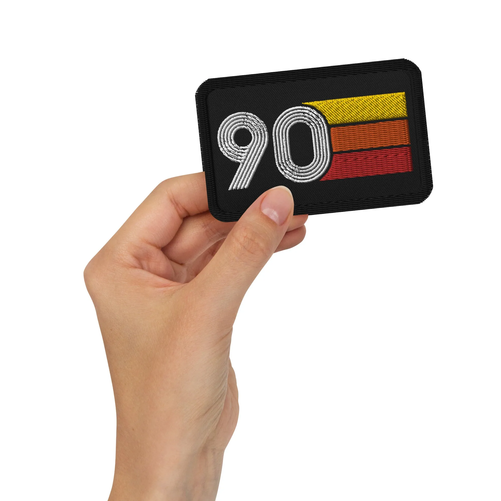 90 - 1990 Retro Birthday Year Embroidered patches