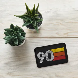 90 - 1990 Retro Birthday Year Embroidered patches
