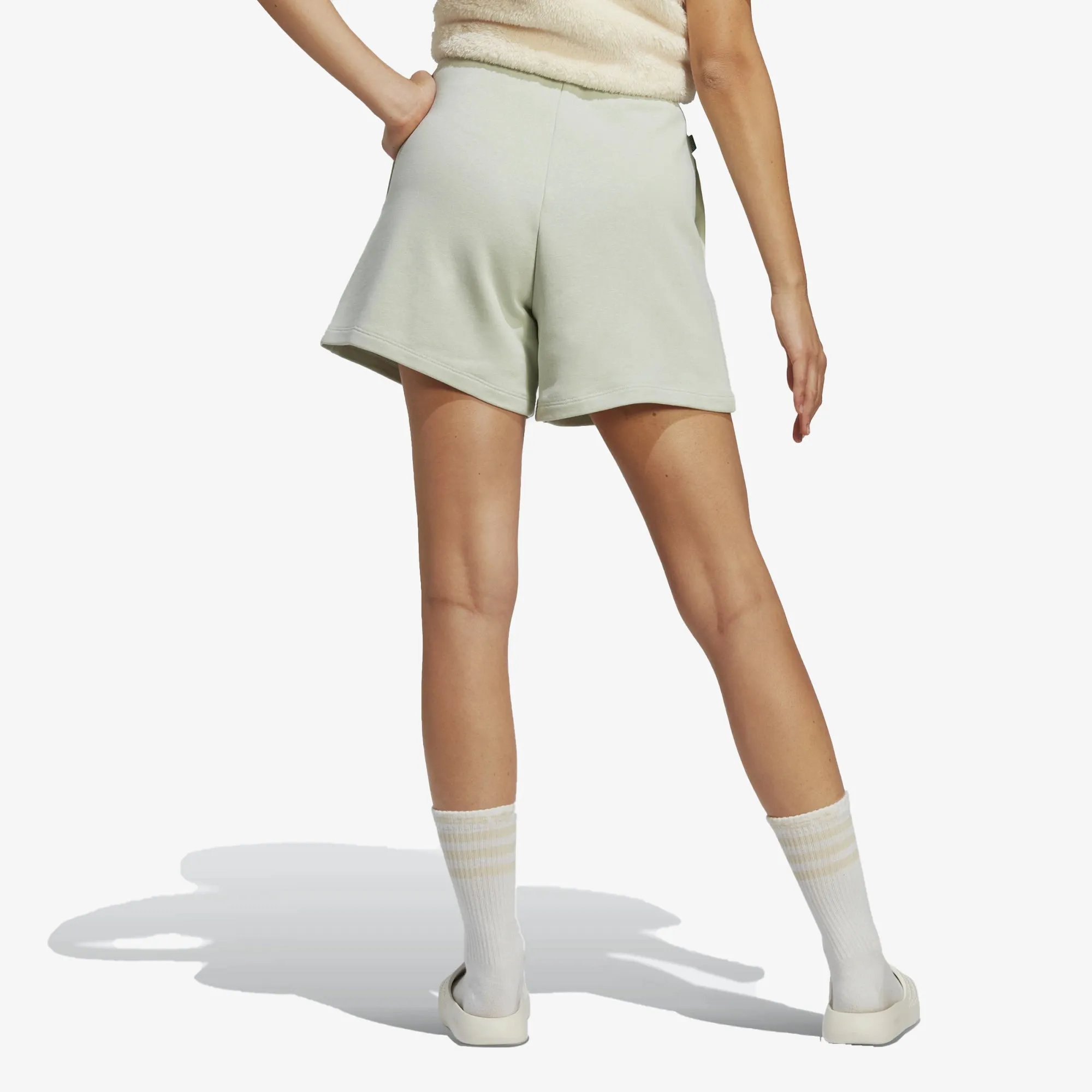 Adidas Originals | ESSENTIALS  MADE WITH HEMP SHORTS  { LINEN GREEN