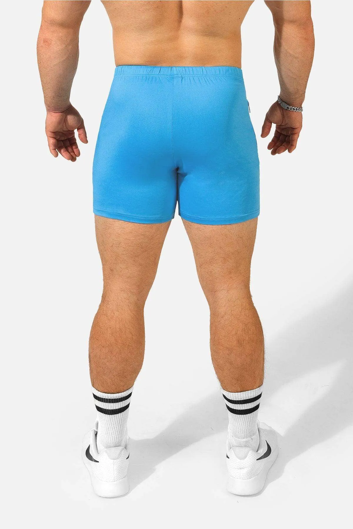 Agile Bodybuilding 4'' Shorts w Zipper Pockets - Japanese Blue
