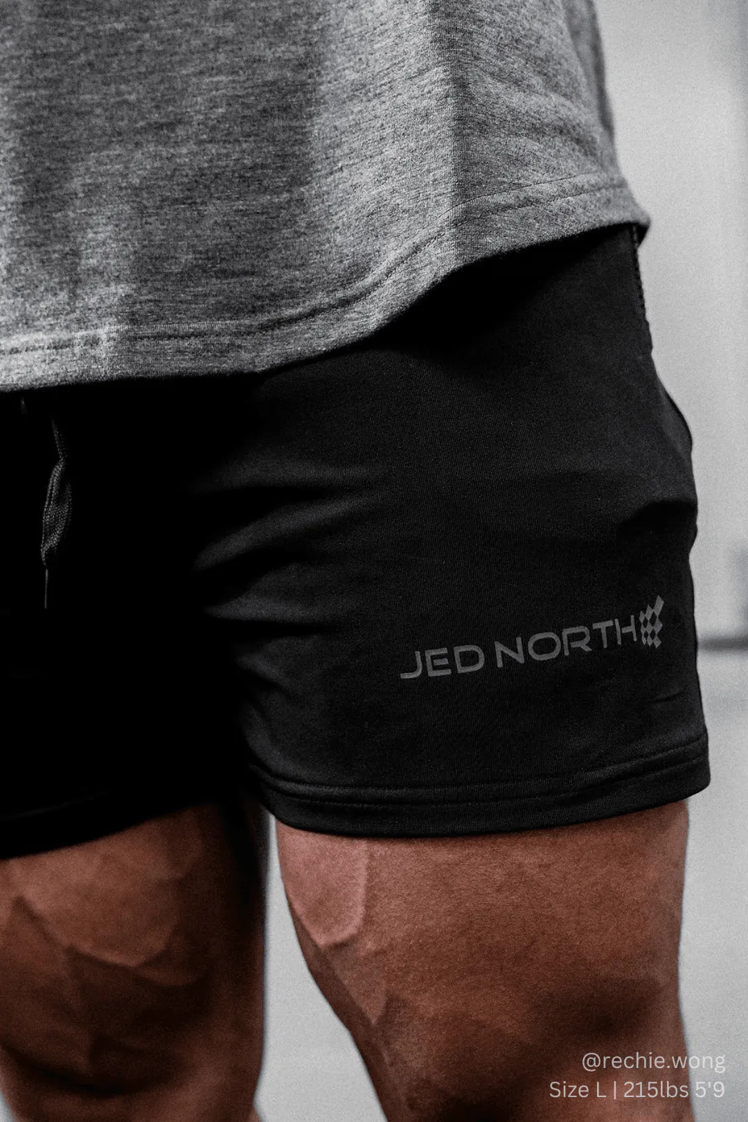 Agile Bodybuilding 4'' Shorts w Zipper Pockets - Noir