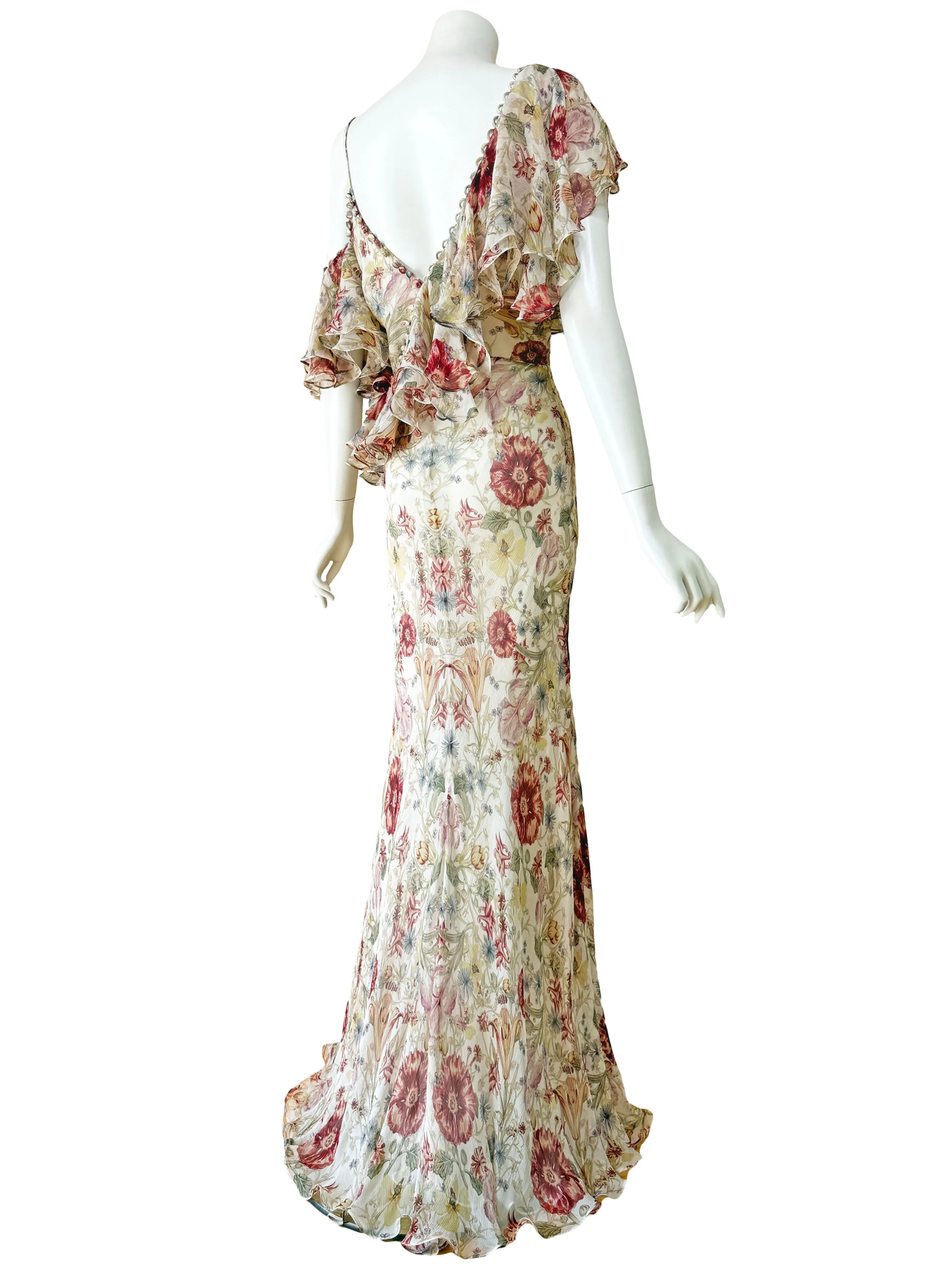 Alexander McQueen By Sarah Burton Spring 2016 Floral Maxi Dress