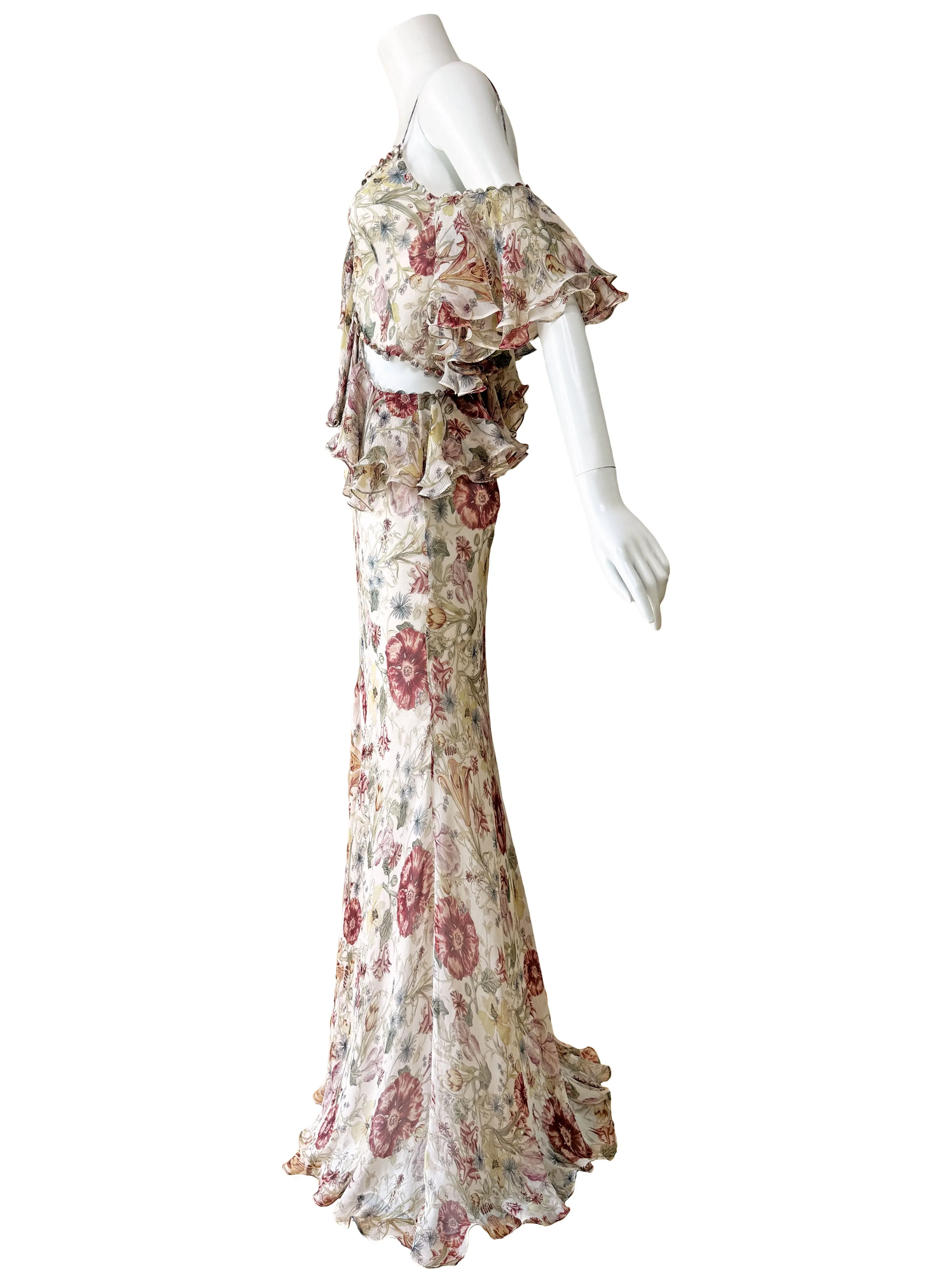 Alexander McQueen By Sarah Burton Spring 2016 Floral Maxi Dress