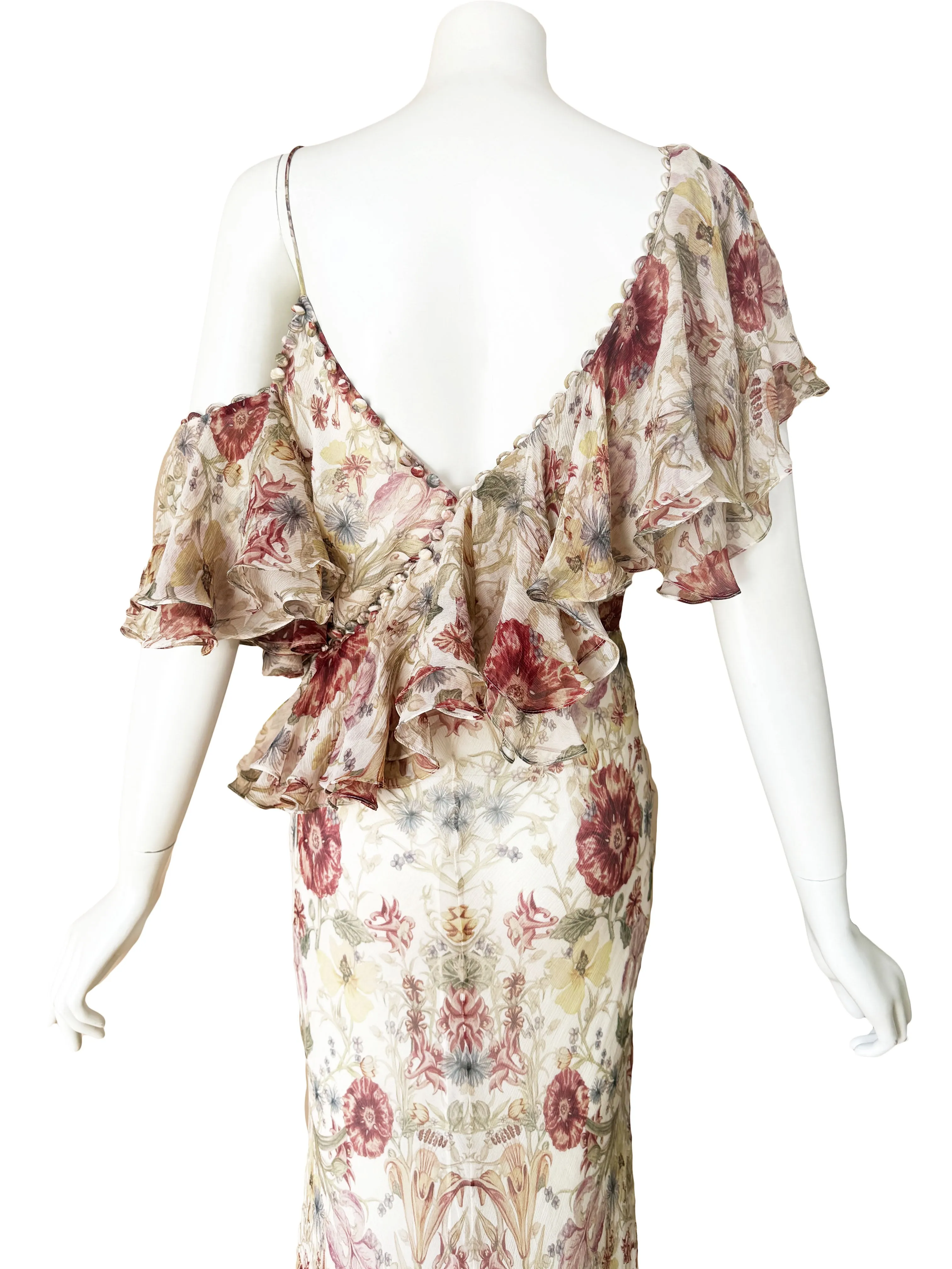 Alexander McQueen By Sarah Burton Spring 2016 Floral Maxi Dress