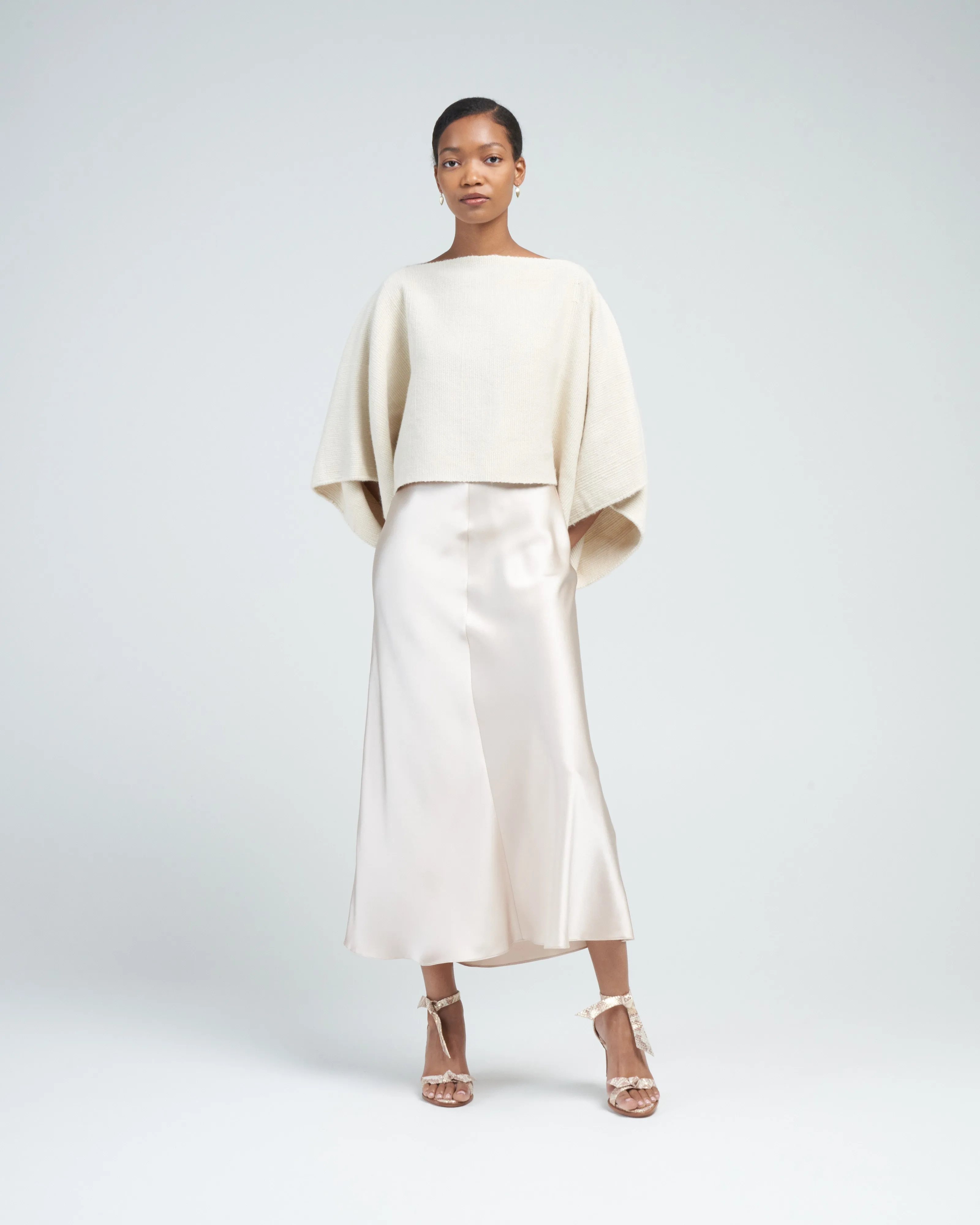 alpaca crop top - ivory