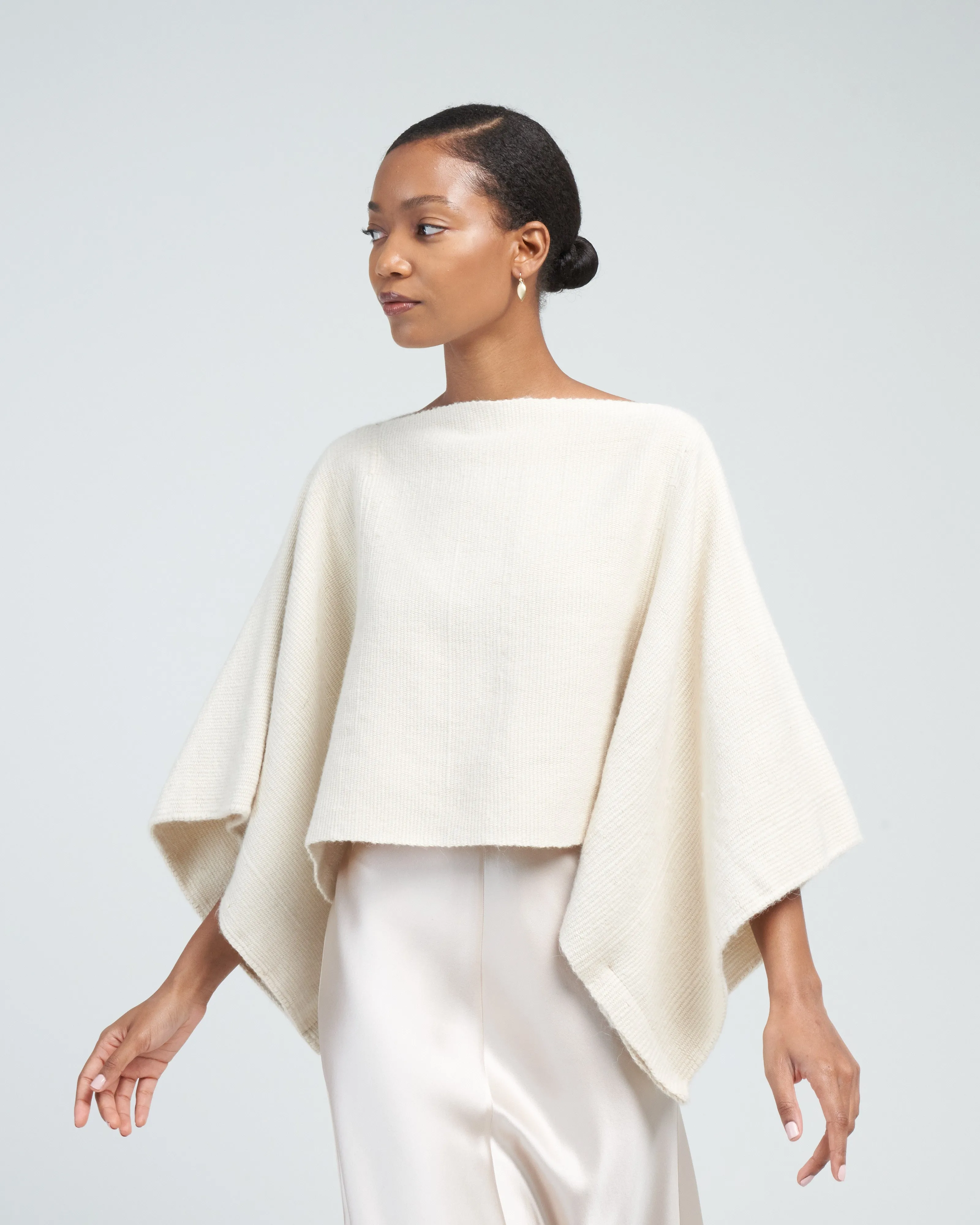 alpaca crop top - ivory