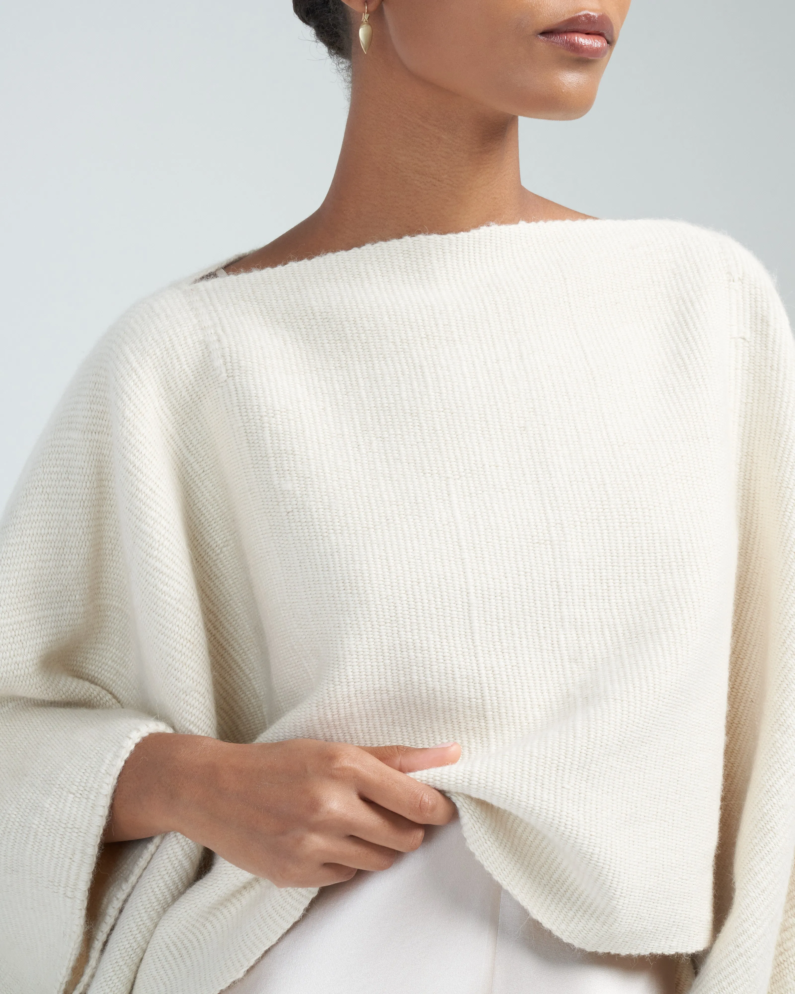 alpaca crop top - ivory