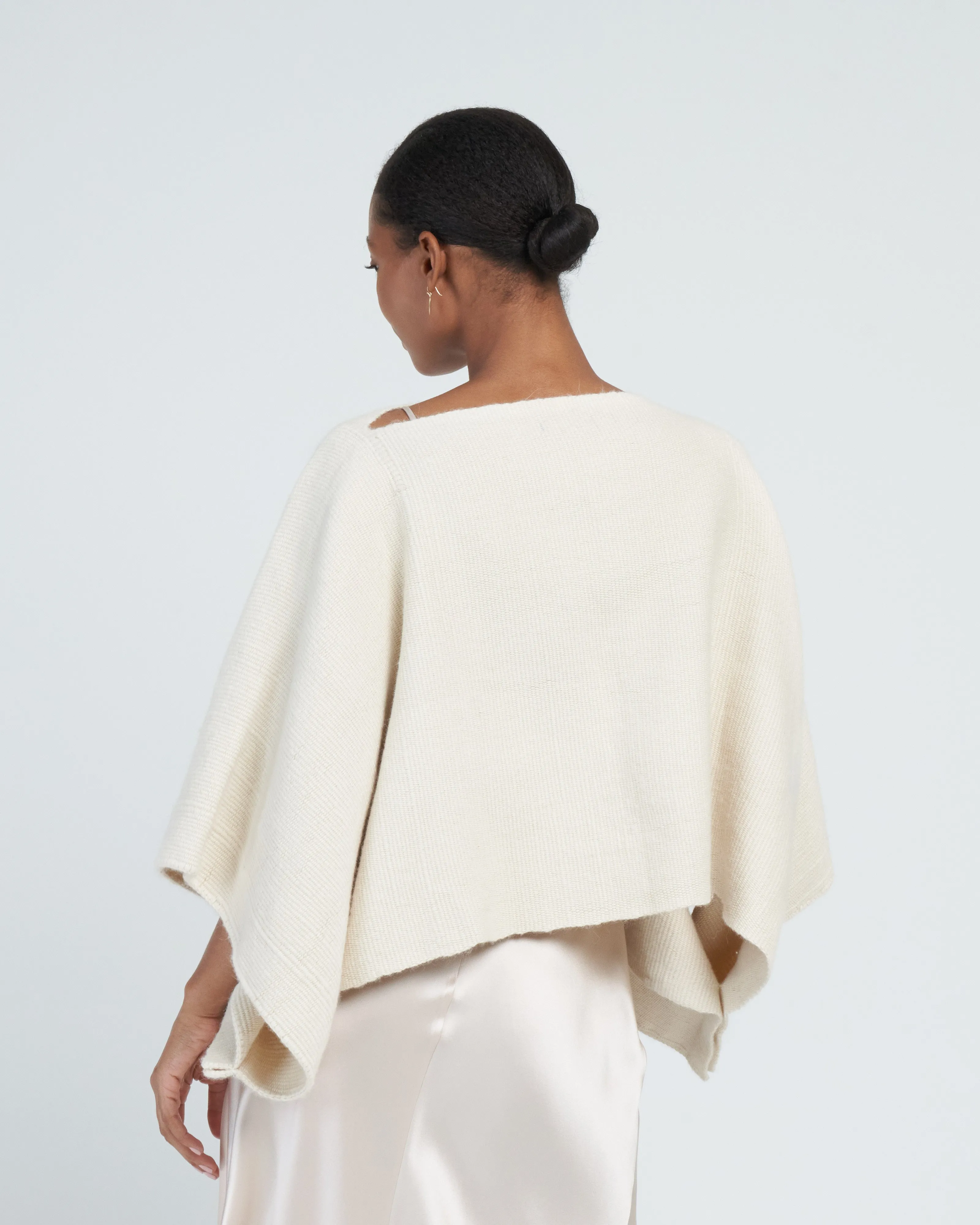 alpaca crop top - ivory