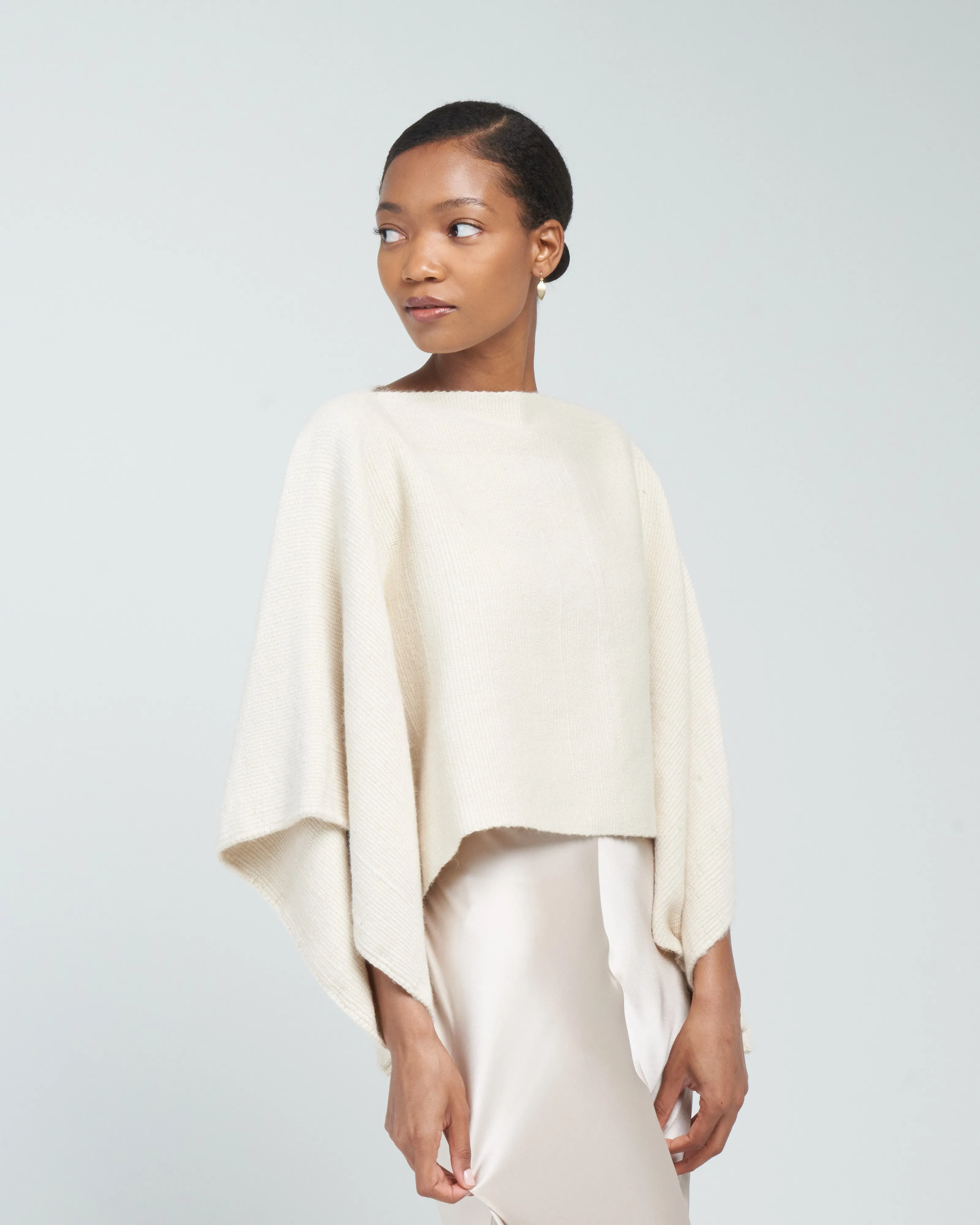 alpaca crop top - ivory