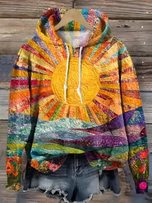 Amber | Colourful Sunrise Hoodie