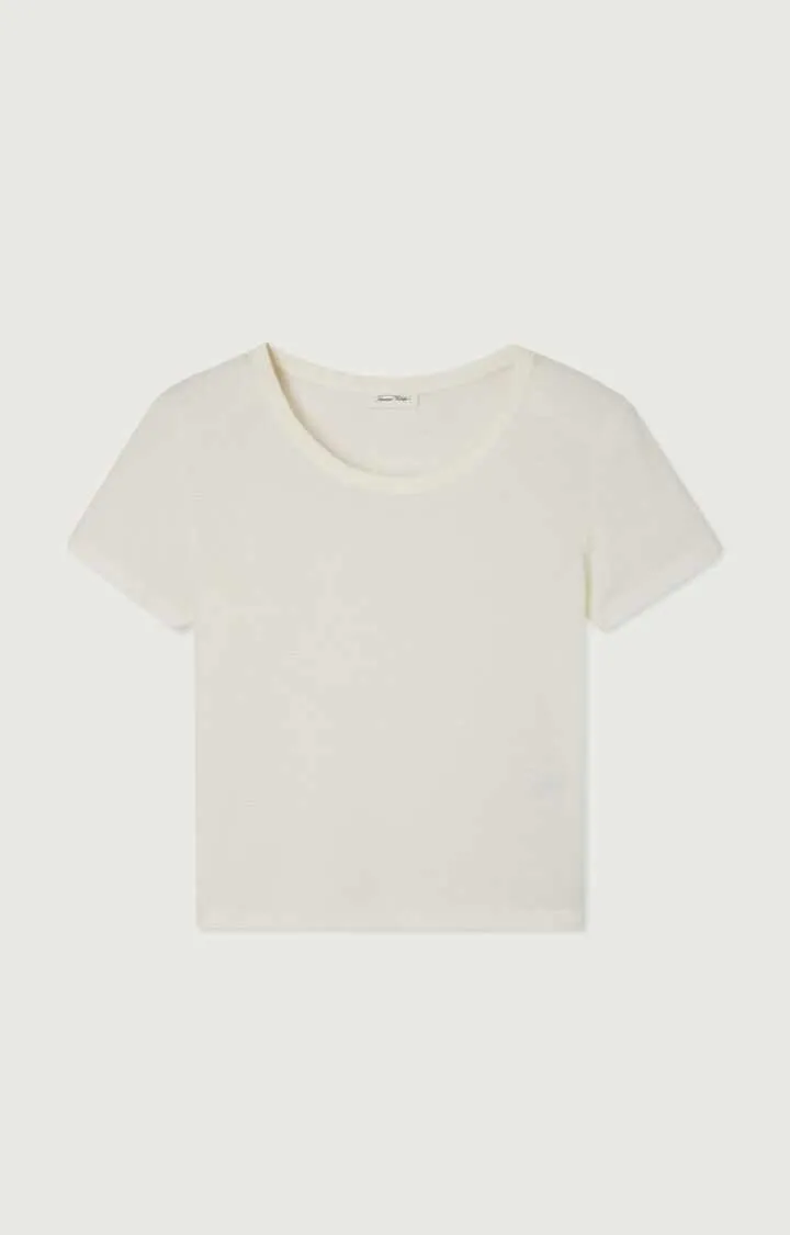 American Vintage Gamipy T Shirt Short Sleeve Crew Neck White