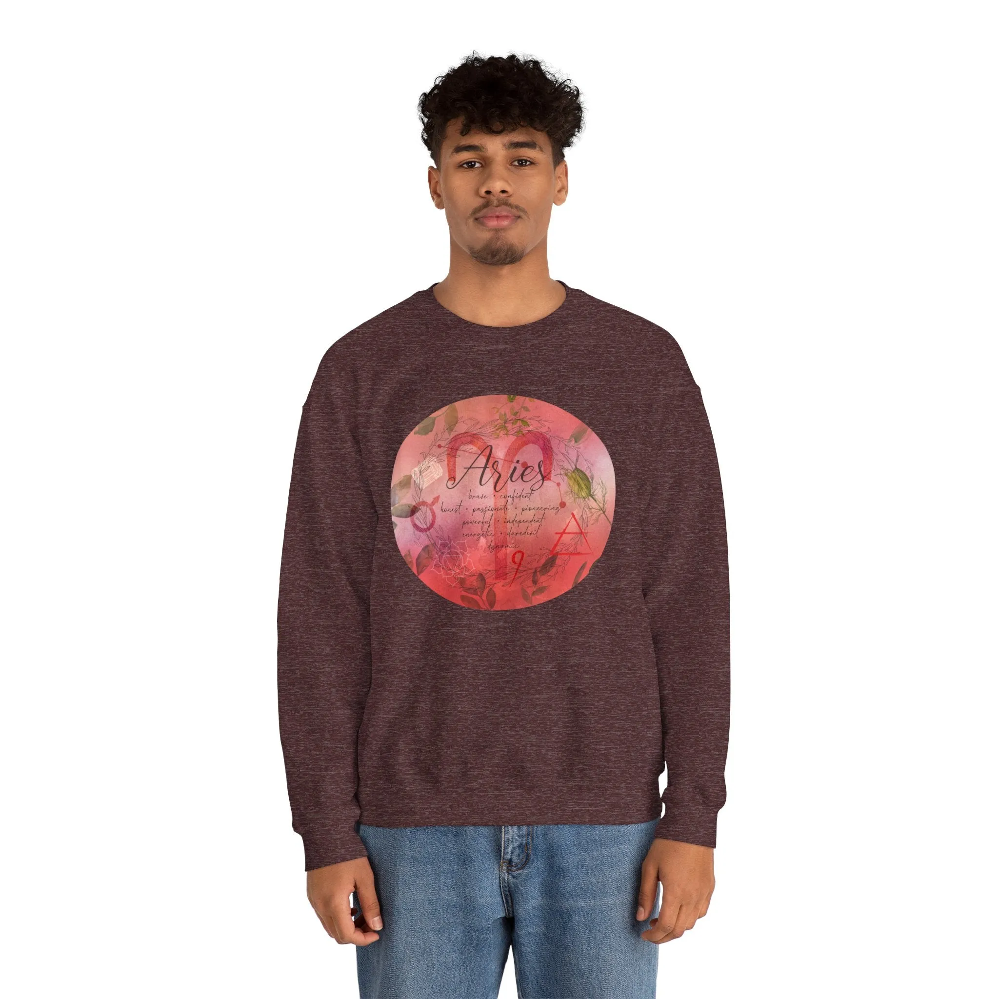 Aries Unisex Heavy Blend™ Crewneck Sweatshirt