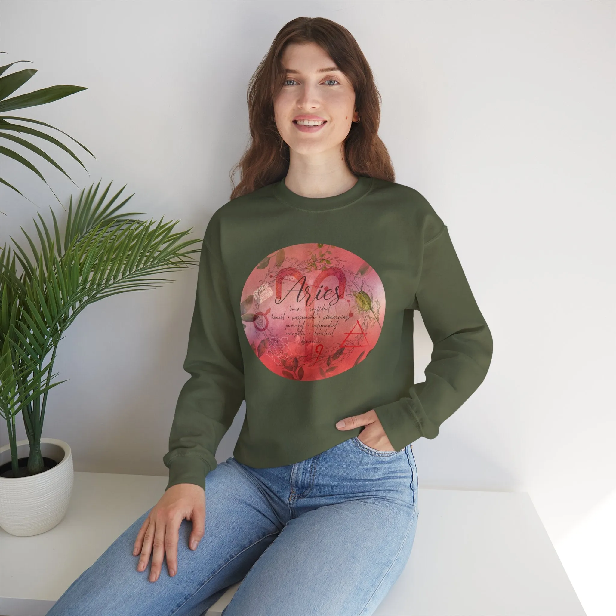 Aries Unisex Heavy Blend™ Crewneck Sweatshirt