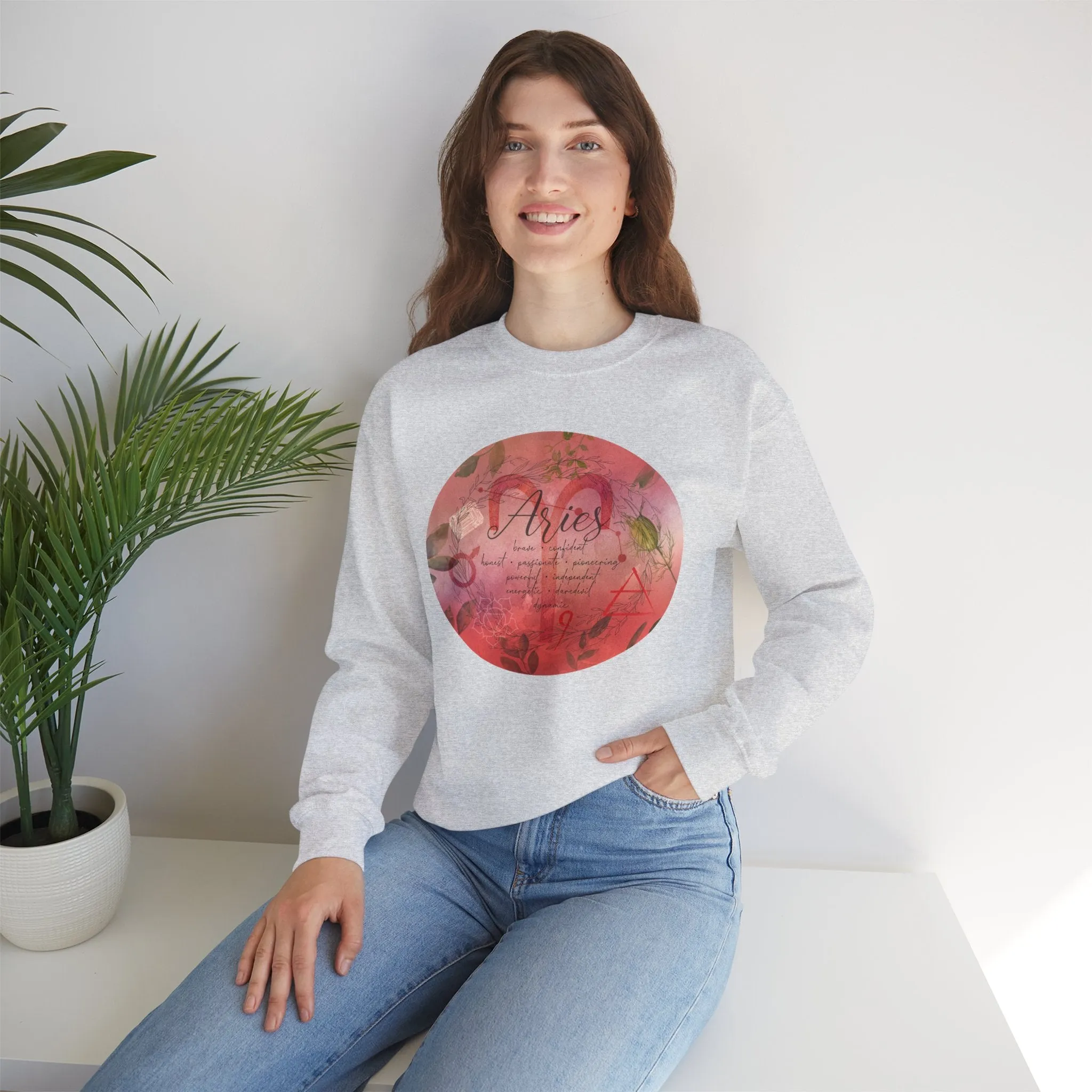 Aries Unisex Heavy Blend™ Crewneck Sweatshirt