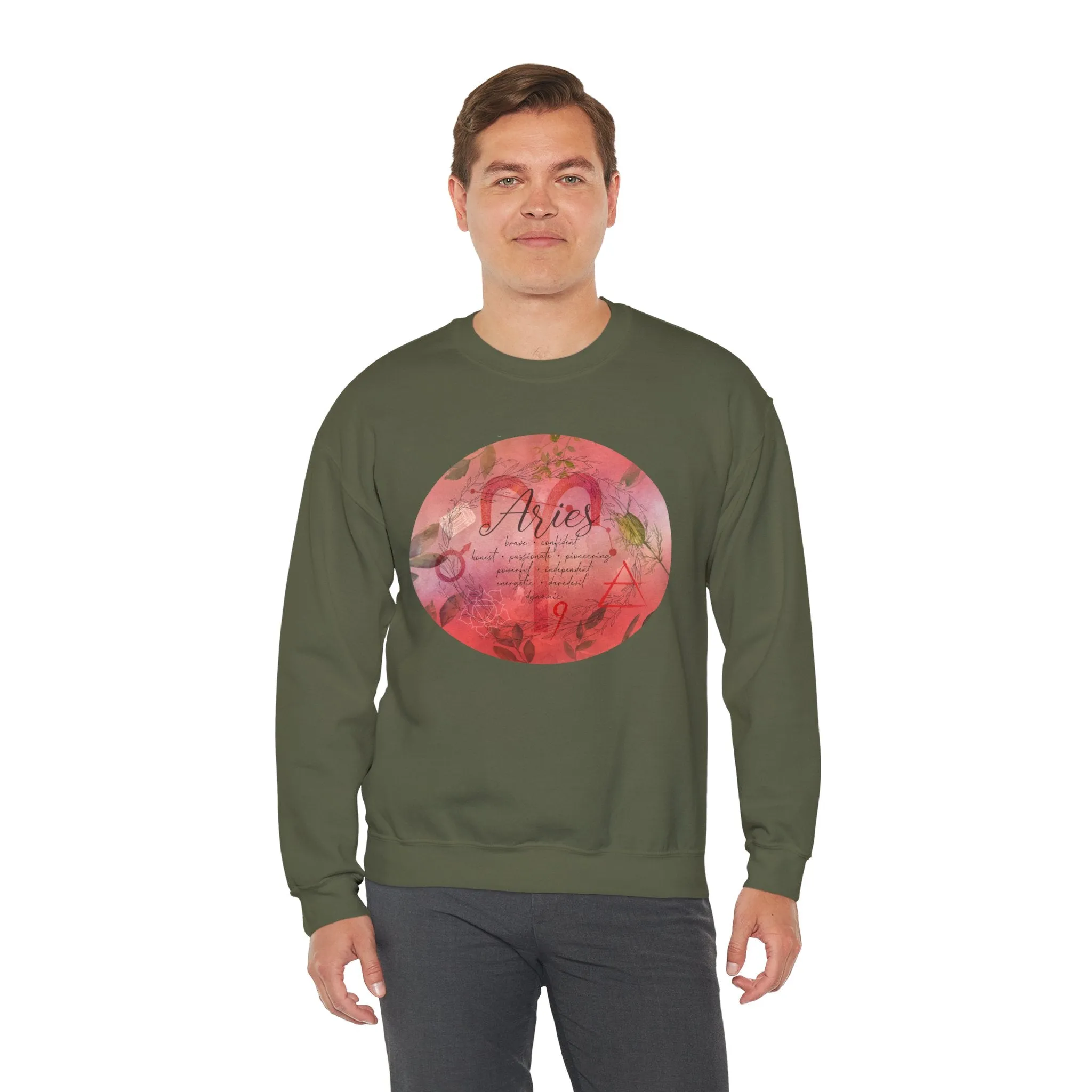 Aries Unisex Heavy Blend™ Crewneck Sweatshirt