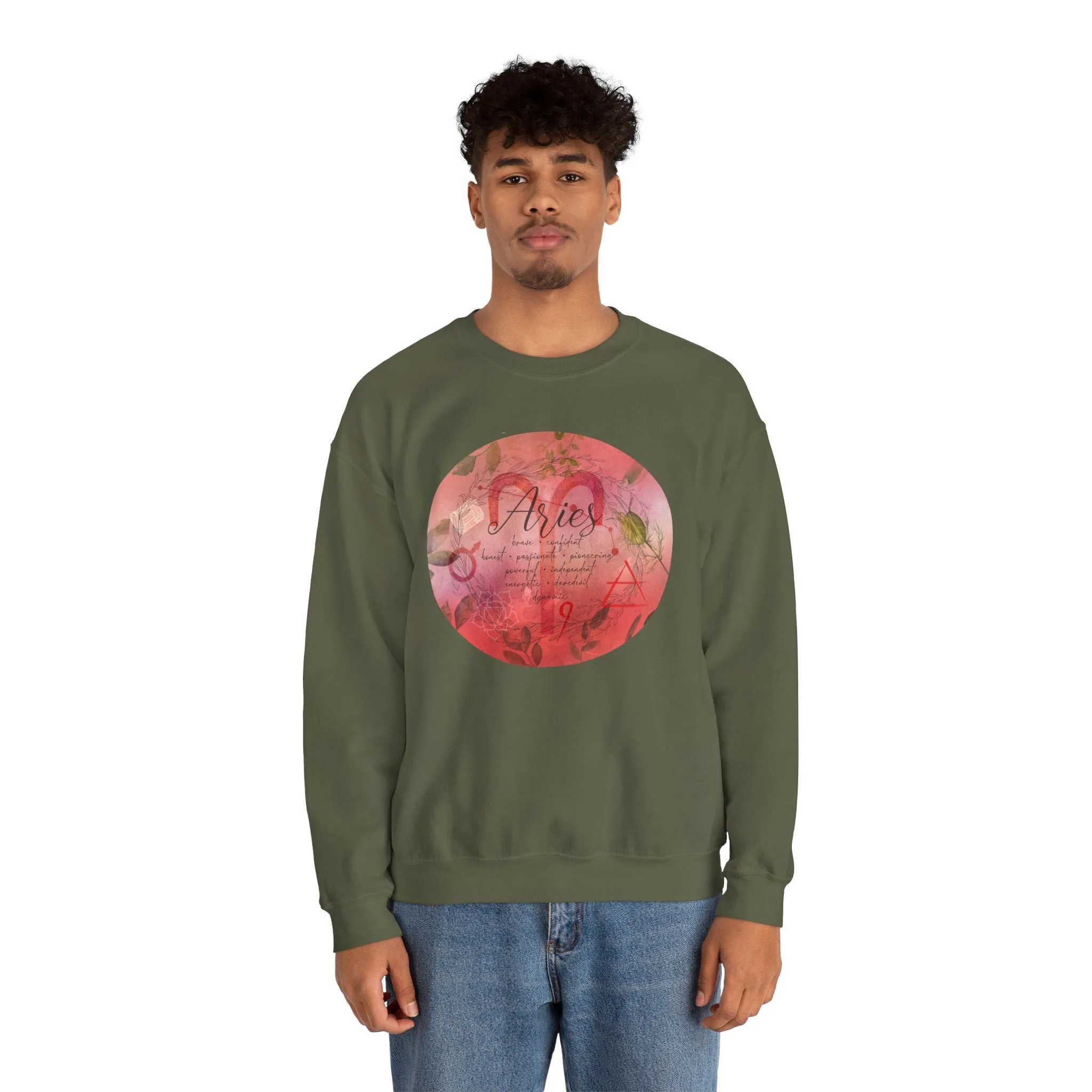 Aries Unisex Heavy Blend™ Crewneck Sweatshirt