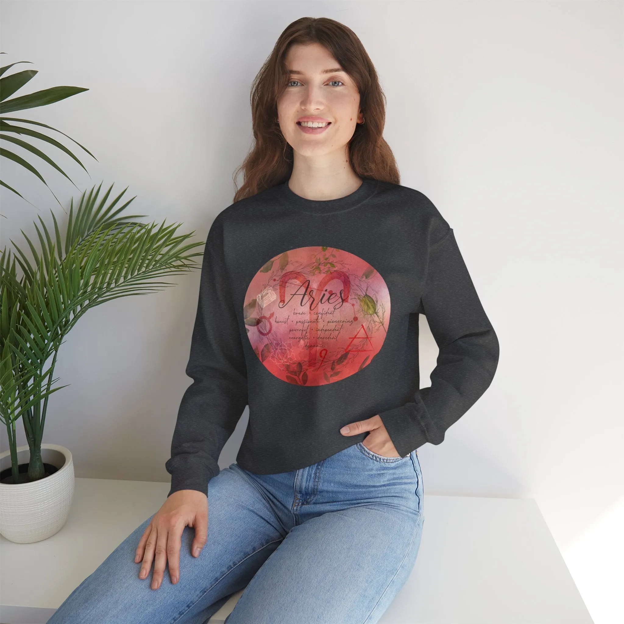 Aries Unisex Heavy Blend™ Crewneck Sweatshirt