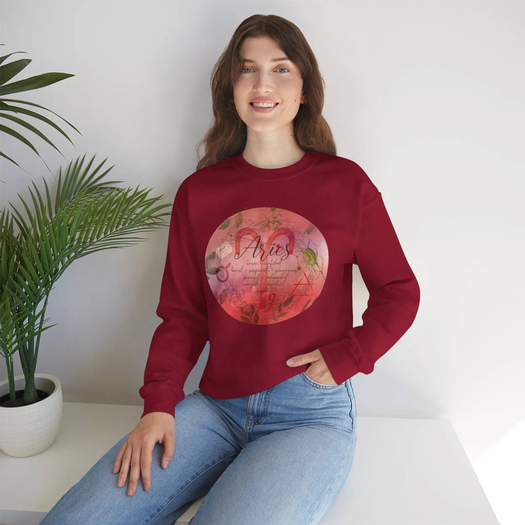 Aries Unisex Heavy Blend™ Crewneck Sweatshirt