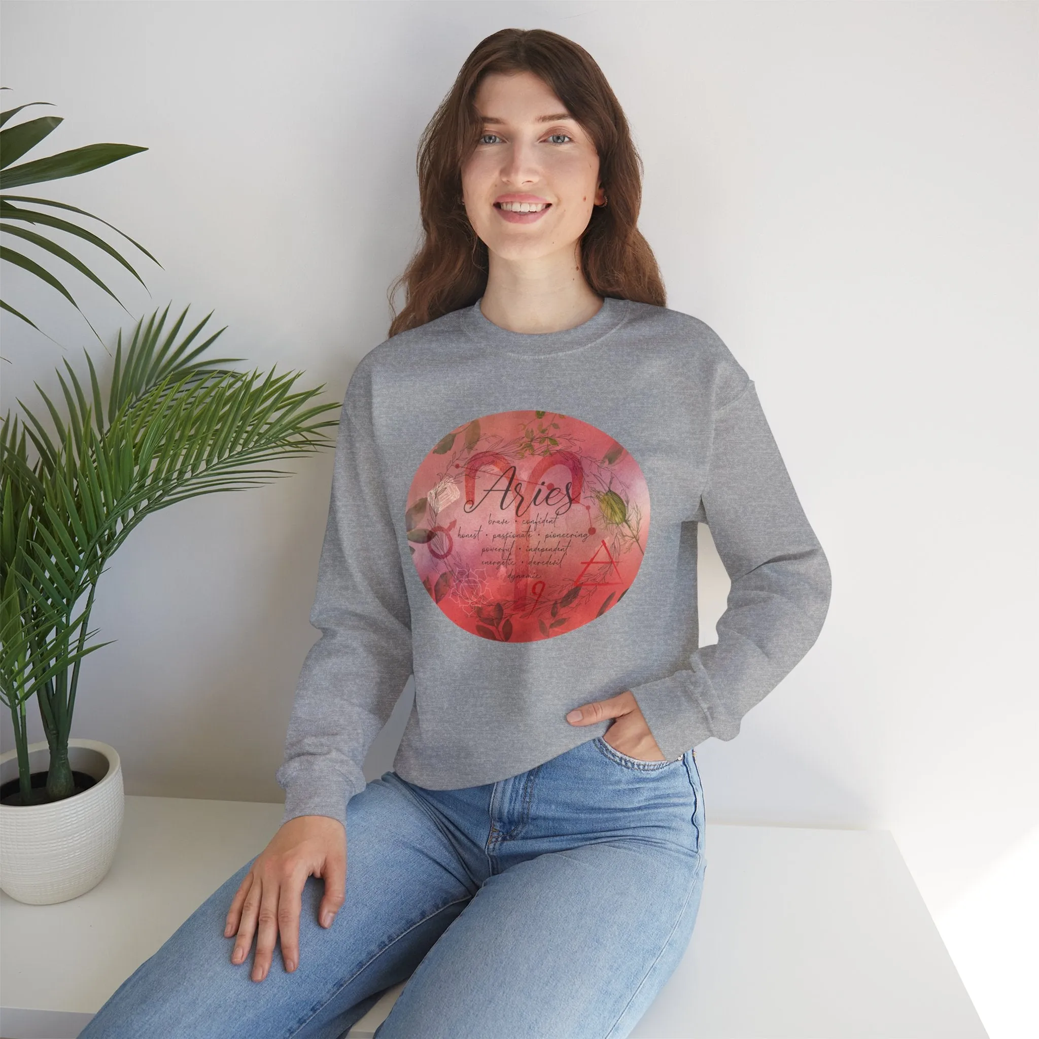 Aries Unisex Heavy Blend™ Crewneck Sweatshirt