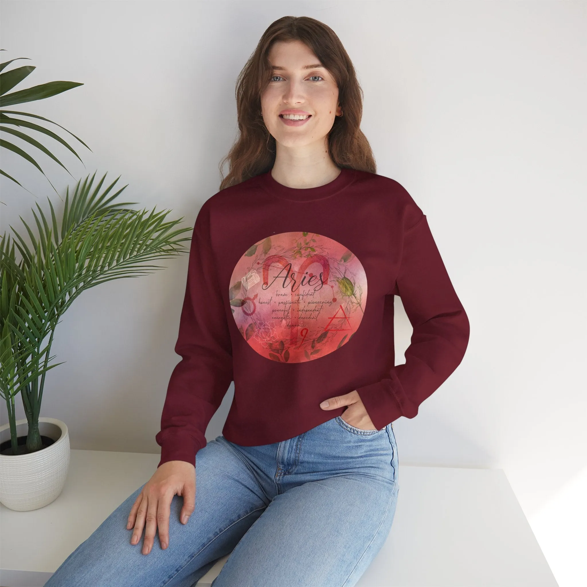 Aries Unisex Heavy Blend™ Crewneck Sweatshirt
