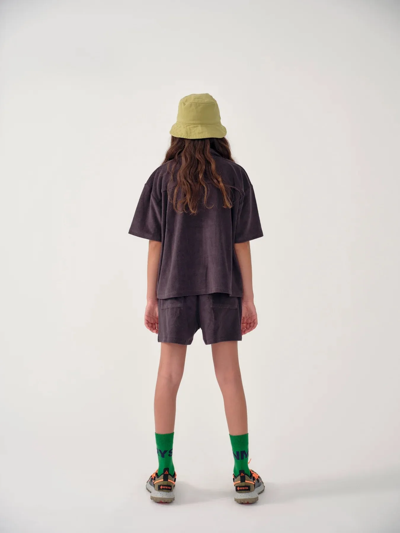 Asphalt Towelling Boxy Shirt and shorts "Outfit set"