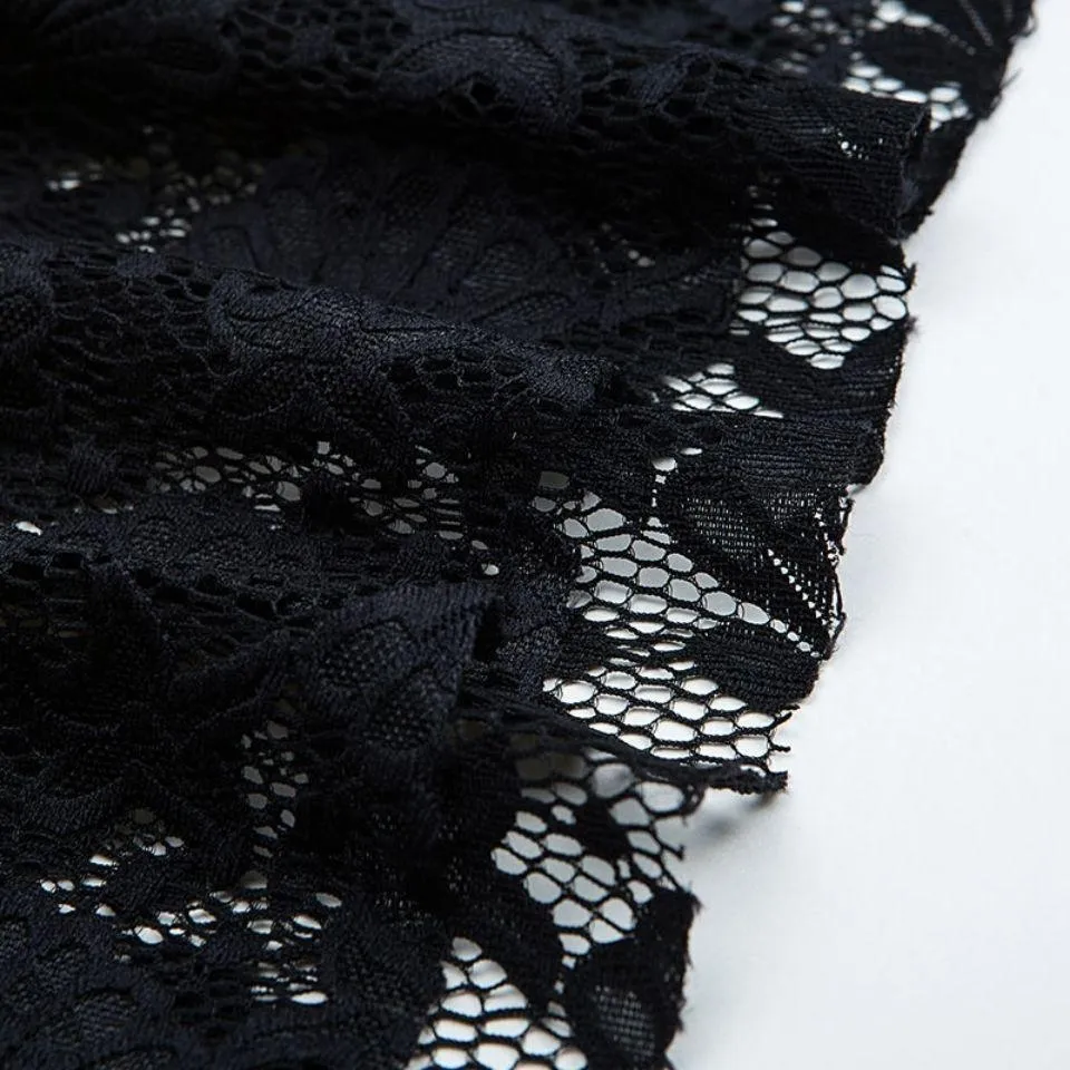 Autumn and Winter Pure Color Simple Dress Lace Mid-length Over-the-knee Base Skirt Fashionable Knitted Women Sweater Dress