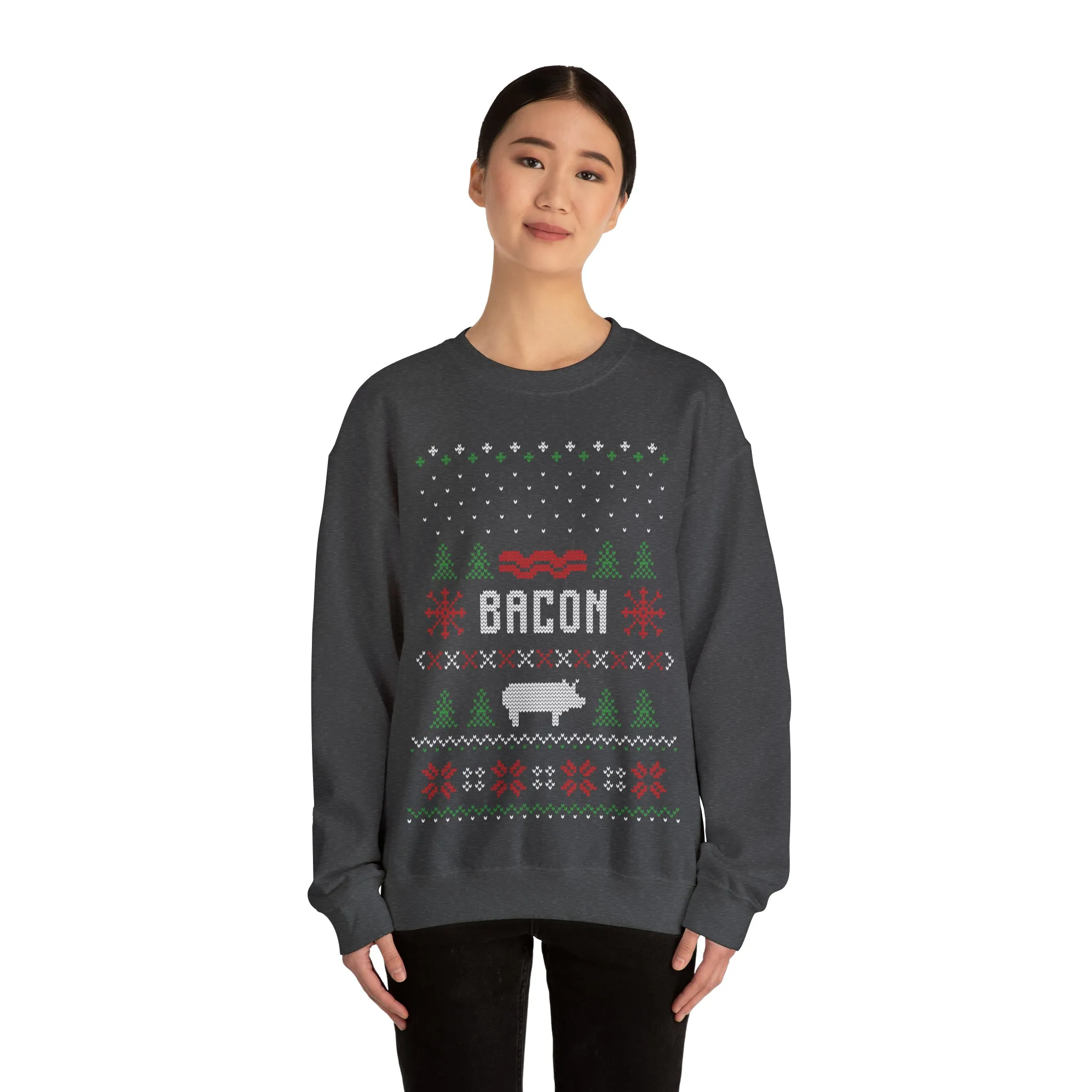 Bacon Christmas Sweatshirt, Bacon Gifts, Bacon Xmas gift, Funny sweatshirts, Bacon