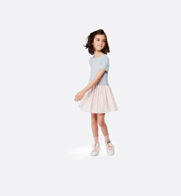 Ballerina Flat • Pale Pink Microcannage Lambskin