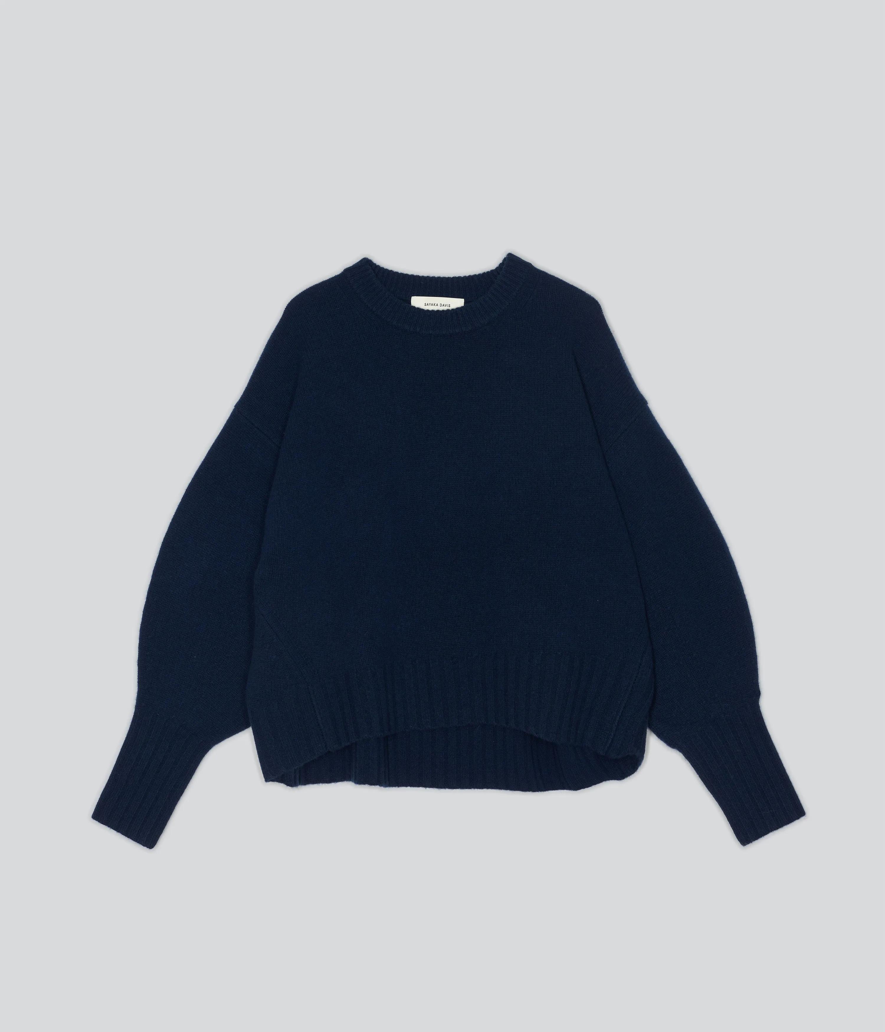 Balloon Sleeve Sweater in Indigo