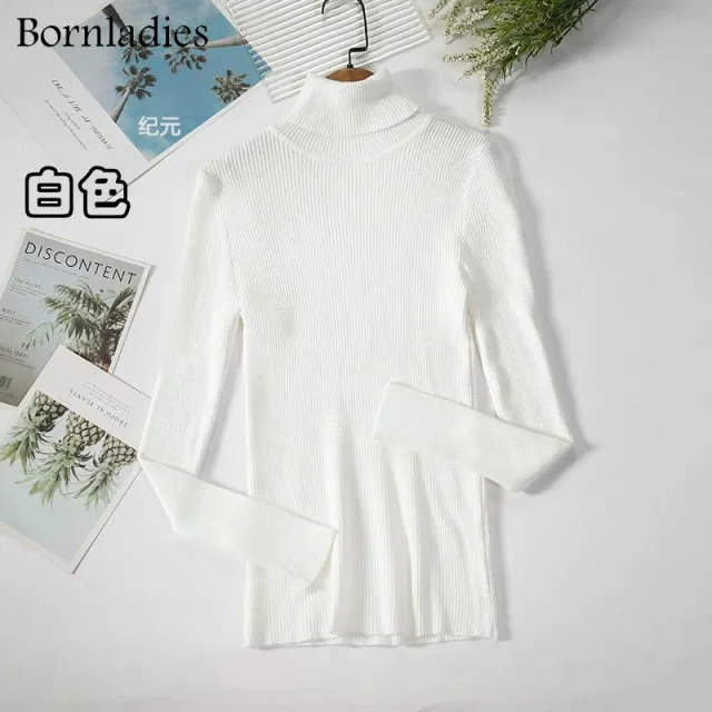 Basic Turtleneck Women Sweaters Autumn Winter Tops Slim Women Pullover Knitted Sweater Jumper Soft Warm Pull