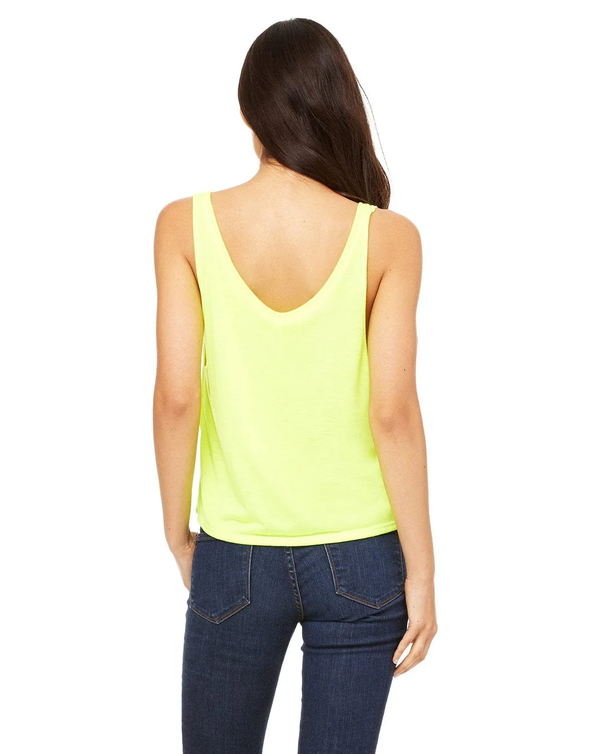 Bella Canvas Ladies Boxy Tank | Neon Yellow
