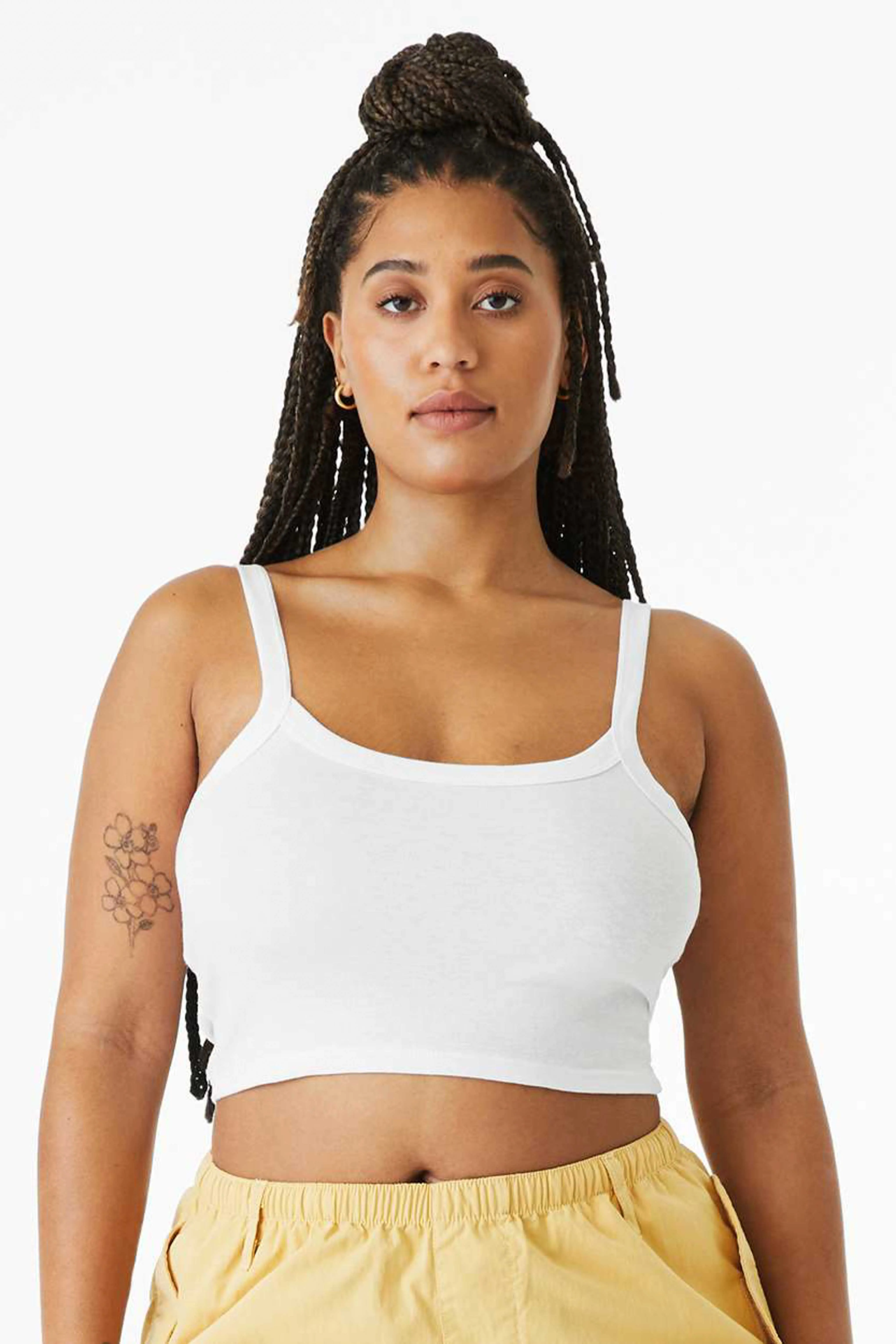 Bella Women's Micro Rib Spaghetti Strap Tank
