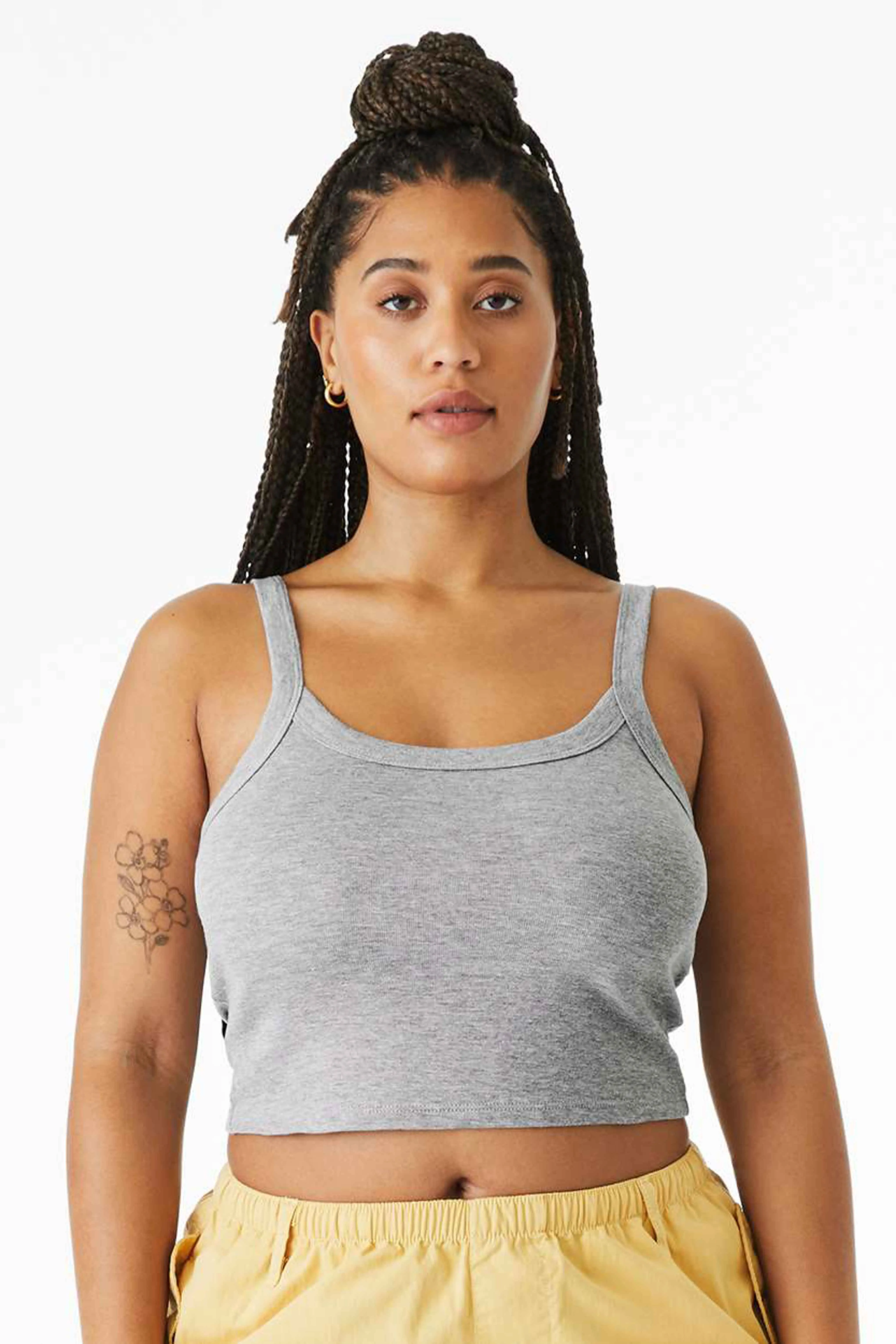 Bella Women's Micro Rib Spaghetti Strap Tank