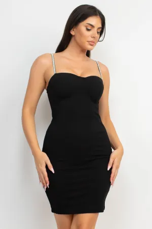 Bianca Rhinestone Strap Bustier Top