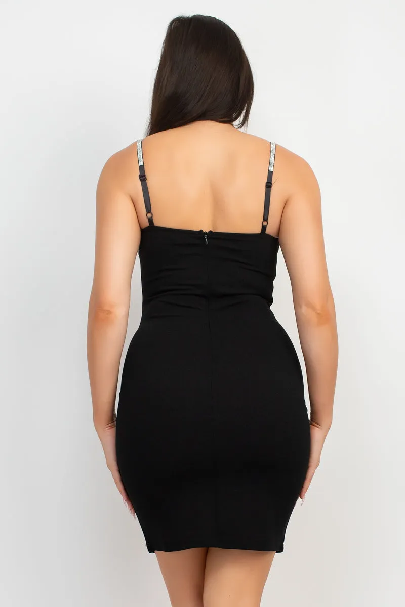 Bianca Rhinestone Strap Bustier Top
