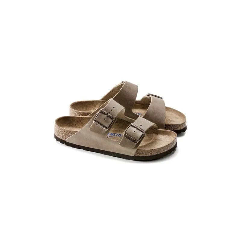 Birkenstock Womens Beige Arizona Soft Footbed Oiled Leather Sandal - 552813