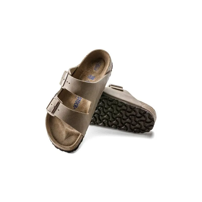 Birkenstock Womens Beige Arizona Soft Footbed Oiled Leather Sandal - 552813
