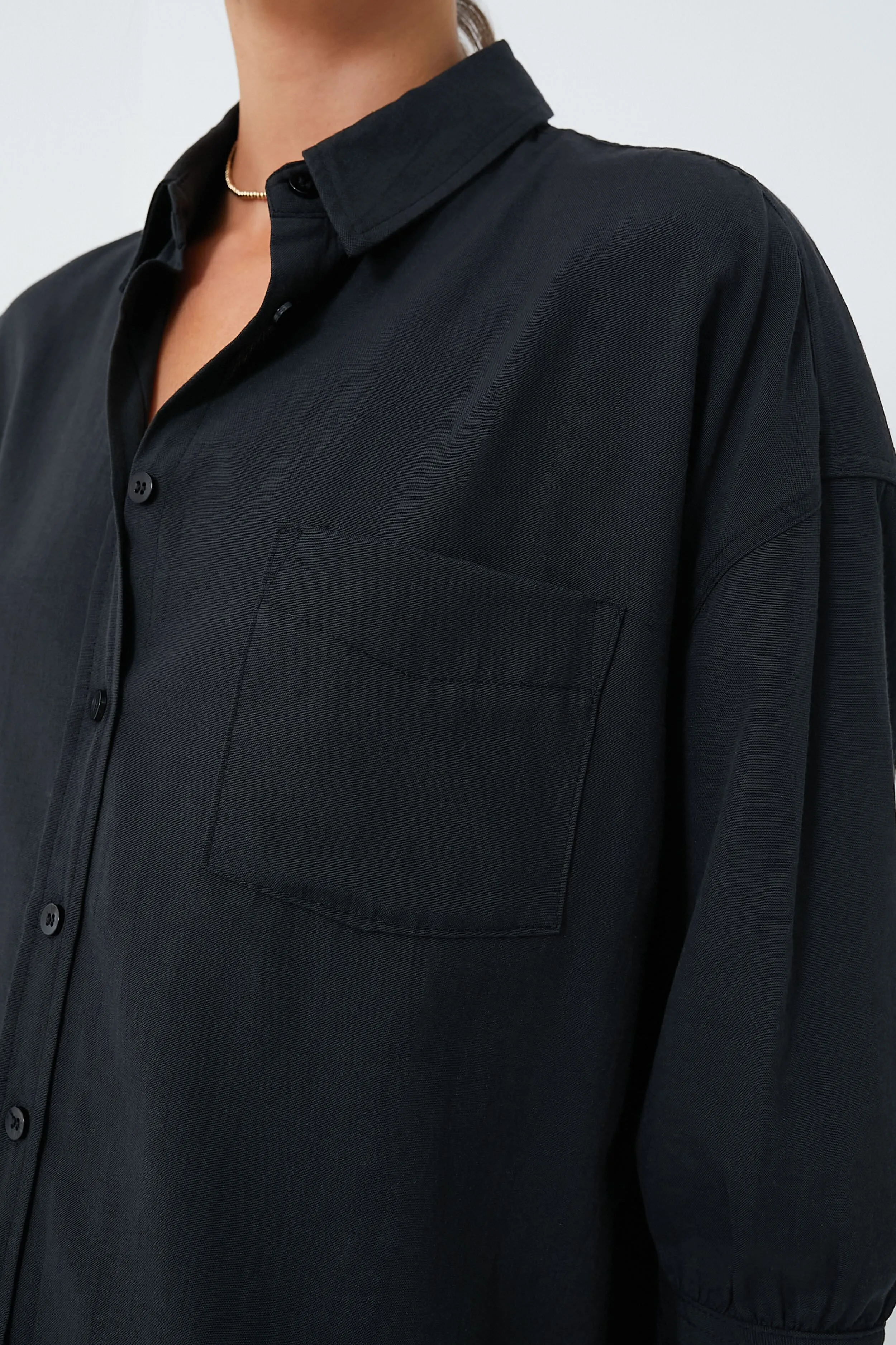 Black Adair Boyfriend Shirt