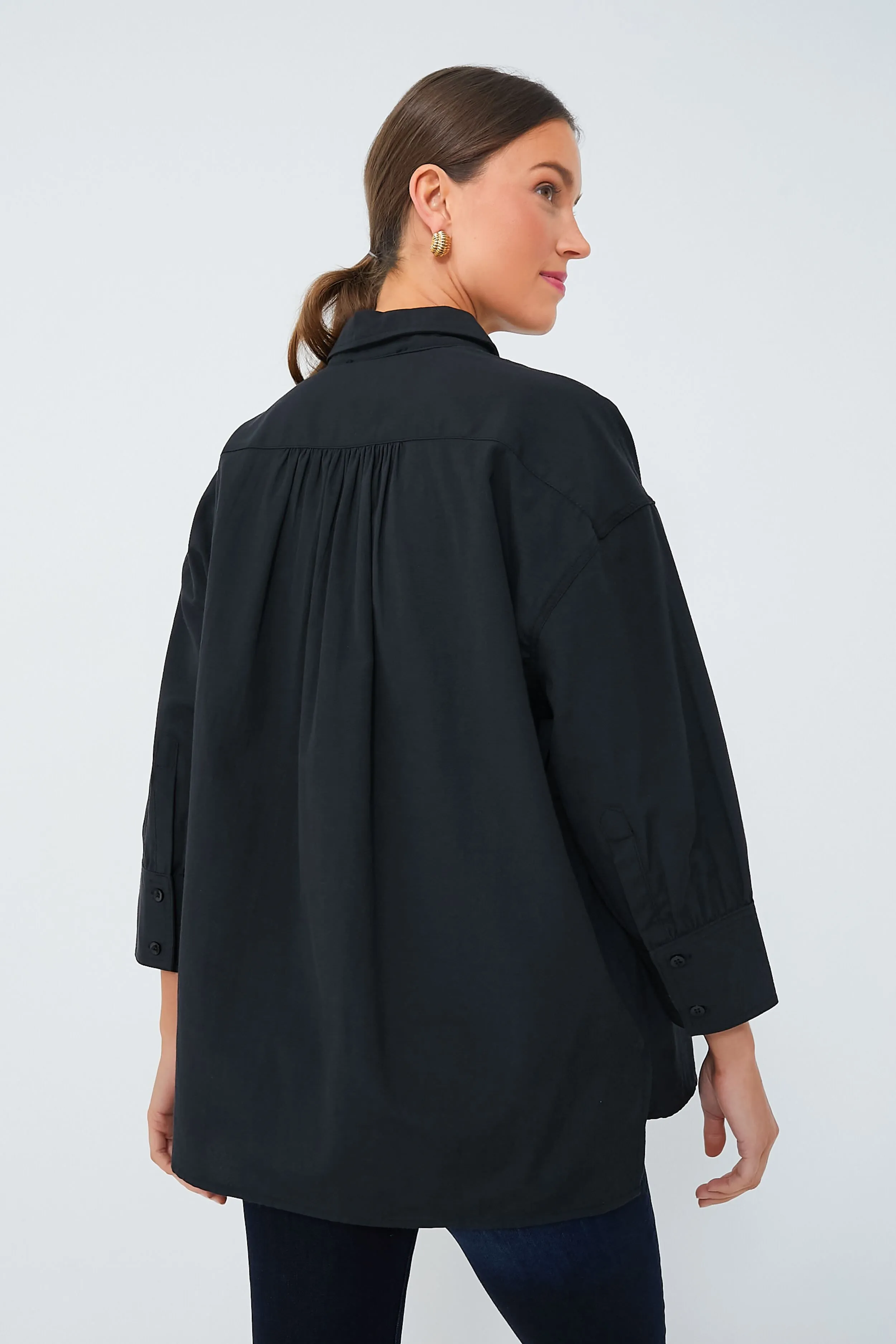 Black Adair Boyfriend Shirt
