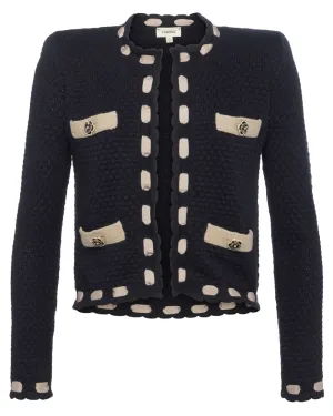 Black and Cappuccino Astor Cardigan
