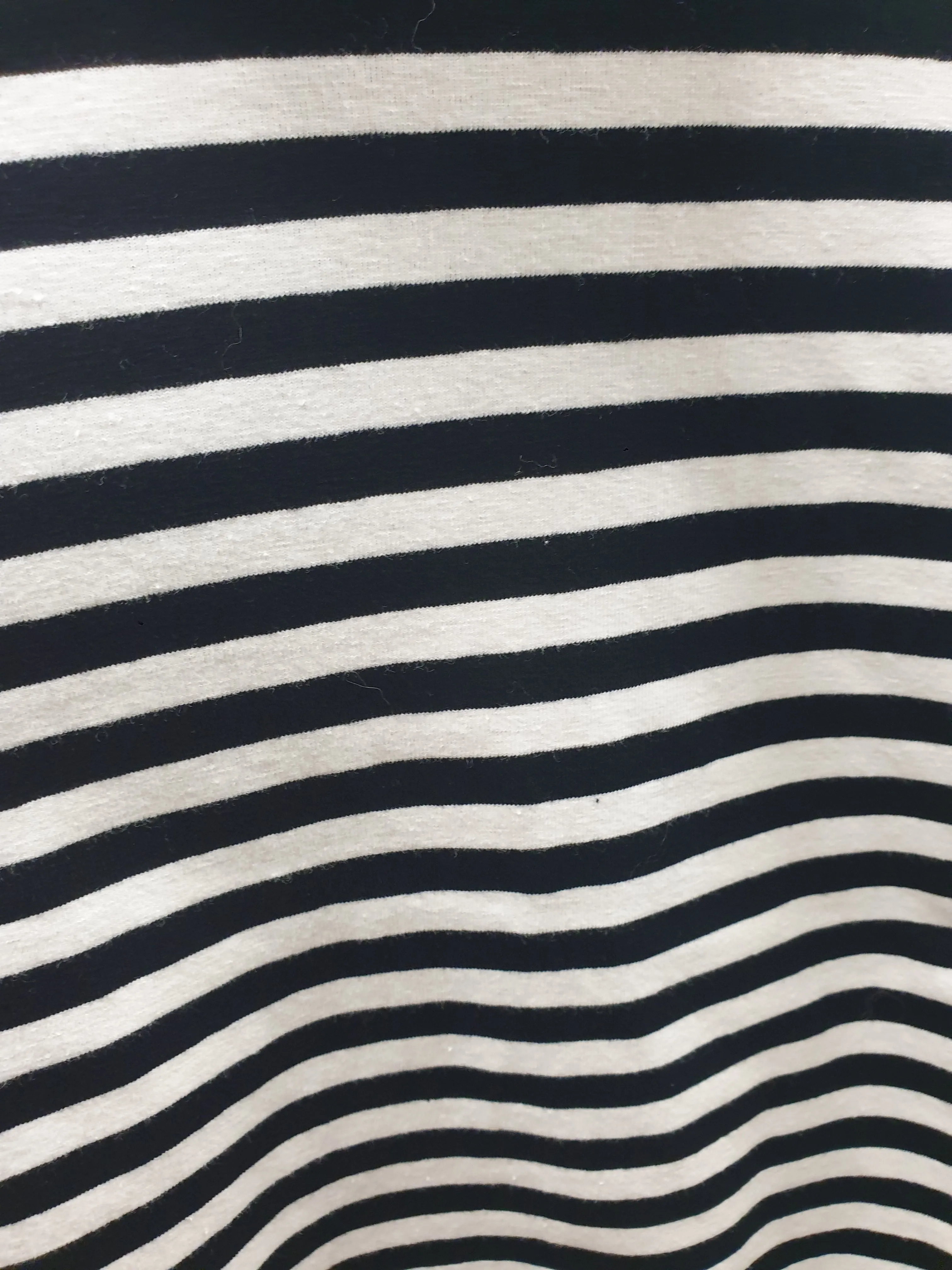 Black Friday black and white striped cropped rollneck top size 10