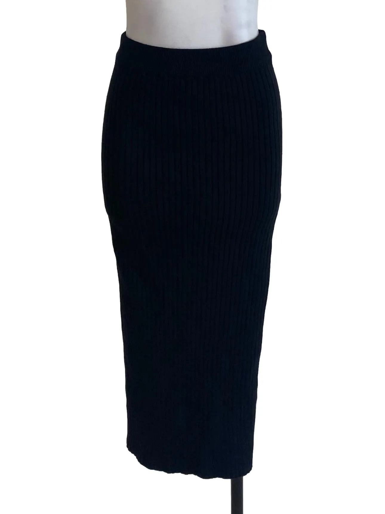 Black Striped Skirt