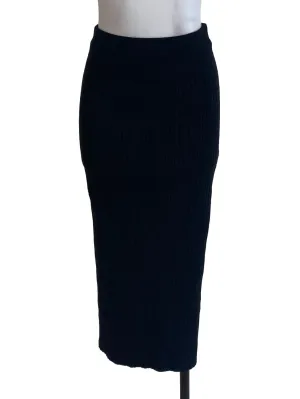 Black Striped Skirt
