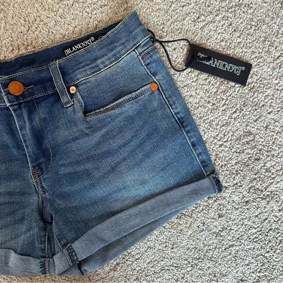 BLANK NYC THE FULTON DENIM ROLL UP SHORTS